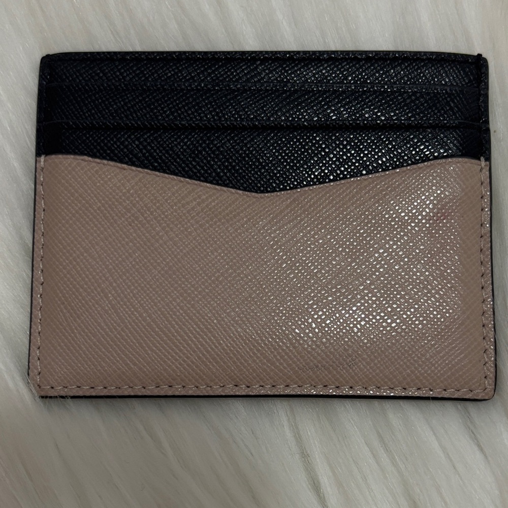 Kate Spade Two-Tone Black & Taupe Cardholder - Picture 2 of 12